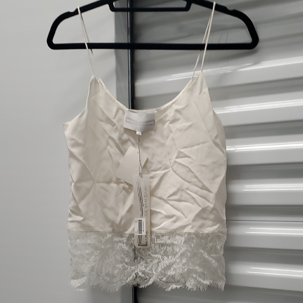 Marie France Van Damme White Cami Top